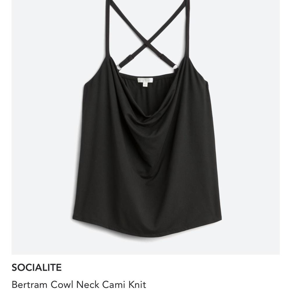 Cowl neck tank top